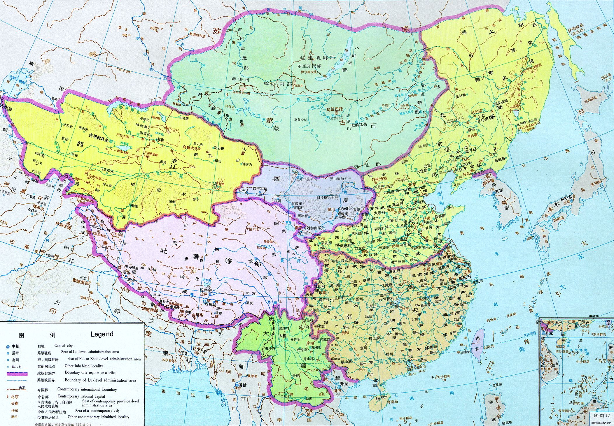 辽 北宋疆域图南宋疆域图